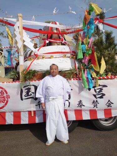 「大鏡餅奉納」